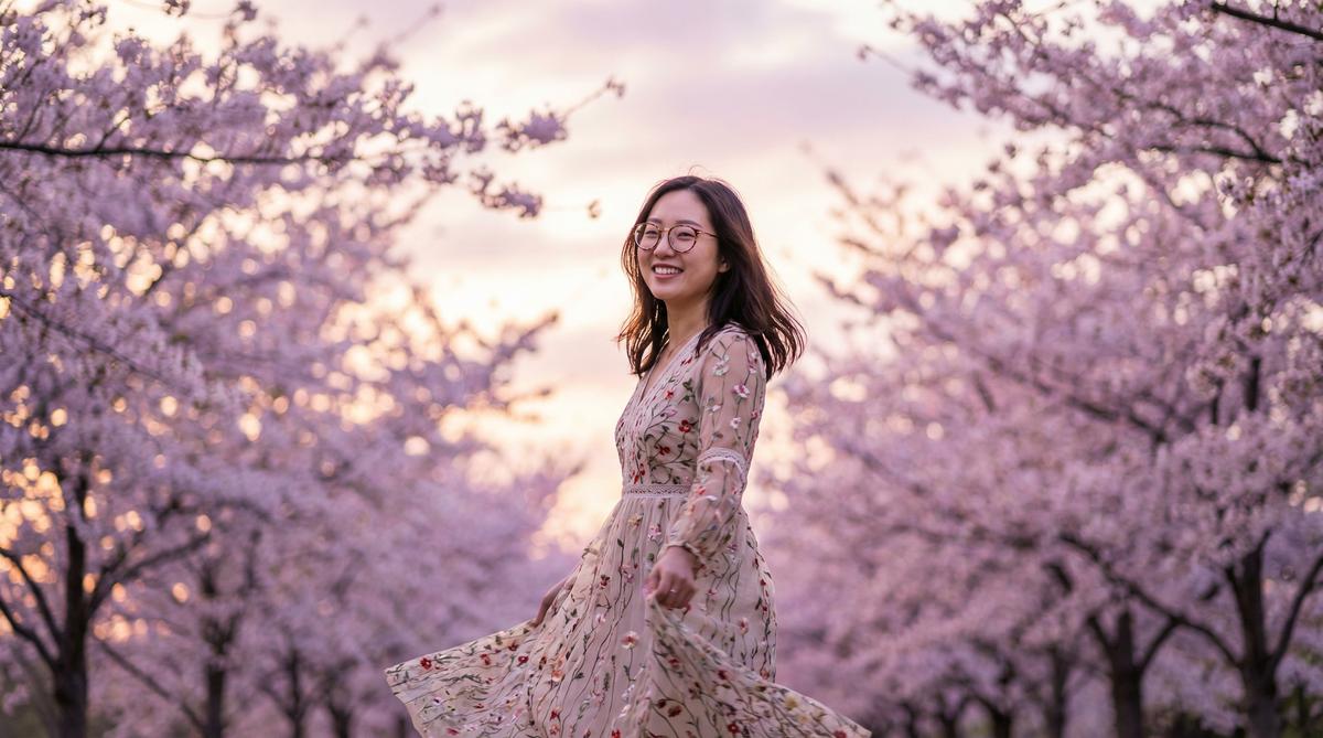 福利姬樱花季外景拍摄花絮