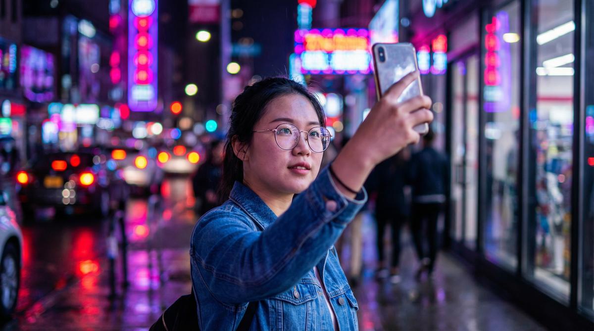 福利姬城市夜景短视频